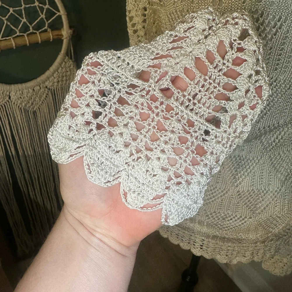 Emma James cream crochet
